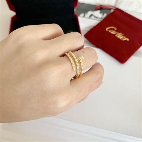 gold cartier nail ring|juste un clou ring meaning.